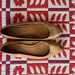 Frye Tan Leather Flats size 8.5